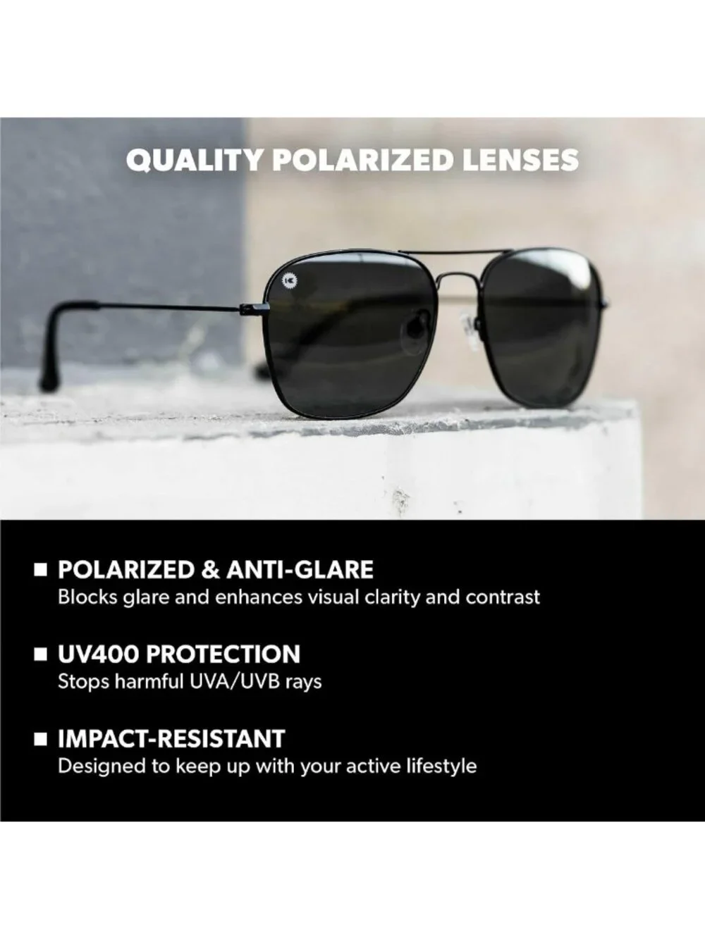 Stylish Polarized Navigator Sunglasses for Men & Women - UV Protection & Comfort